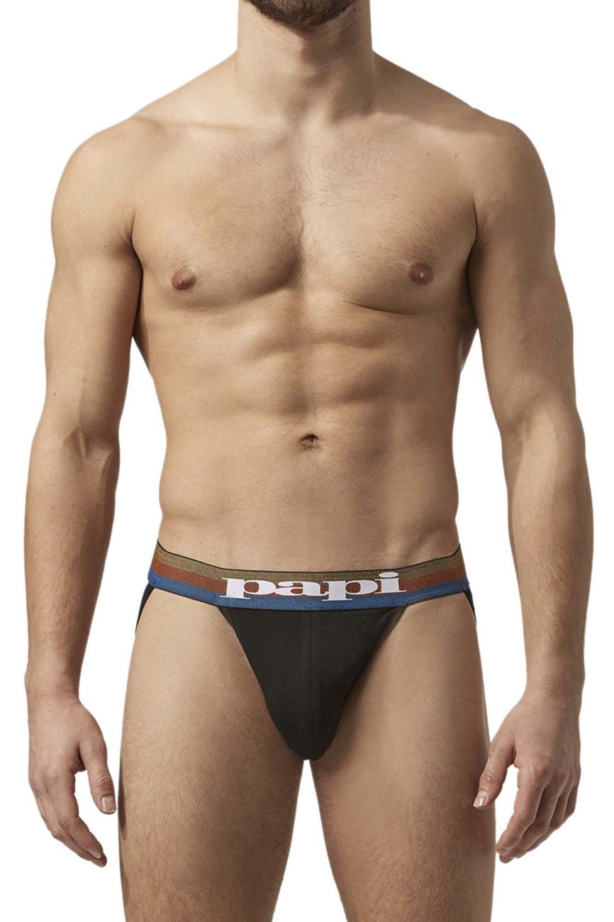 Papi UMPA087 2PK Microflex Jockstrap Farbe Blau-Schwarz