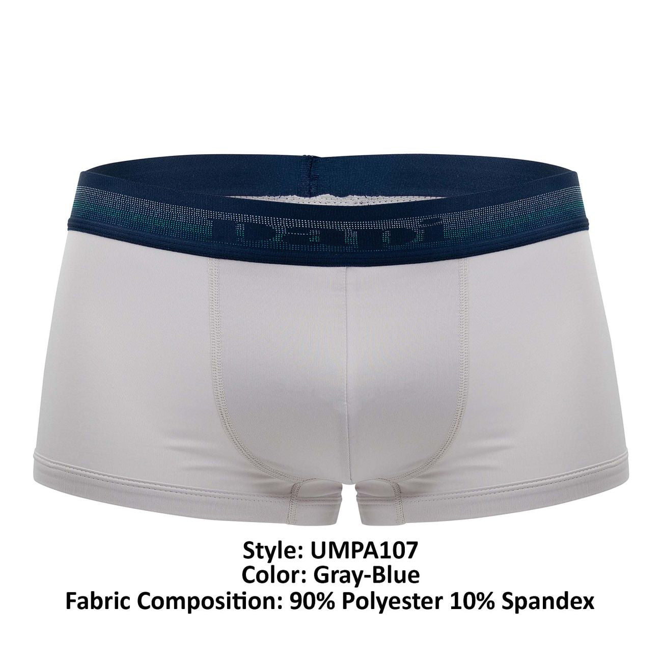 Papi UMPA107 2PK Microflex Performance Trunks Color Gray-Blue