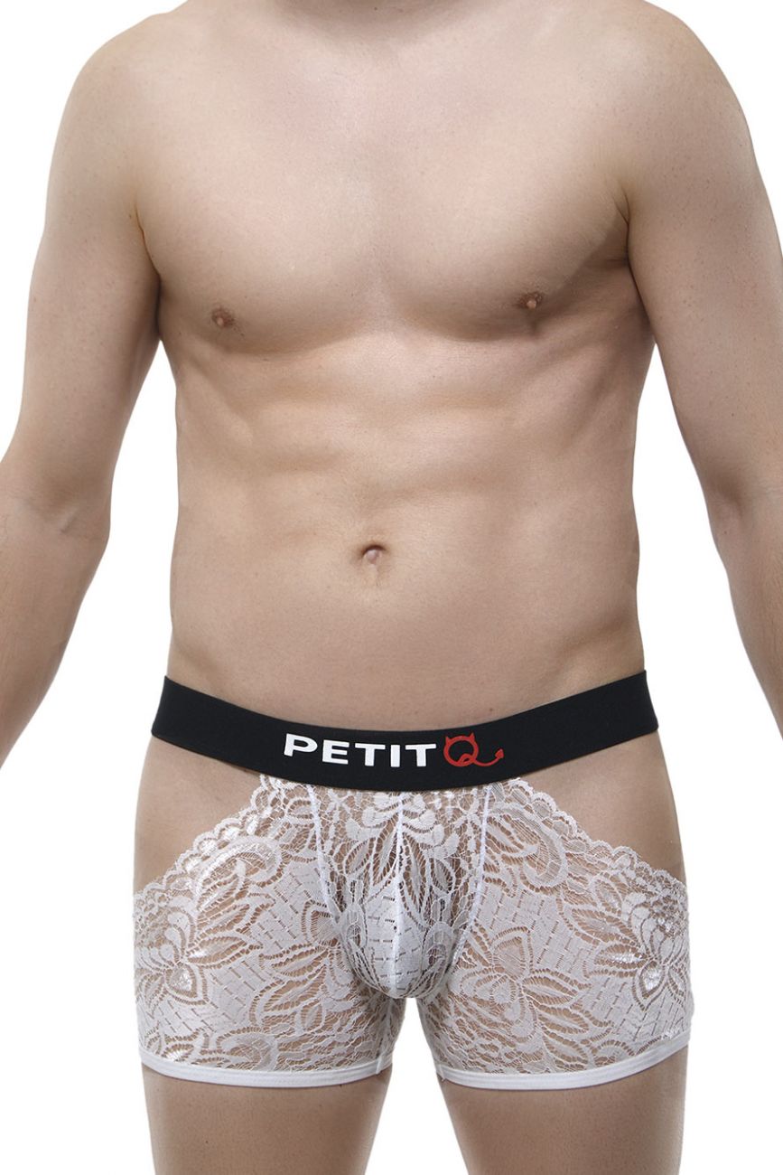 PetitQ PQ180301 Boxer Briefs Trevoux Color White - EricSaloDesign.com