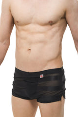 PetitQ PQ180906 Jock Athletic Shorts Color Black - EricSaloDesign.com