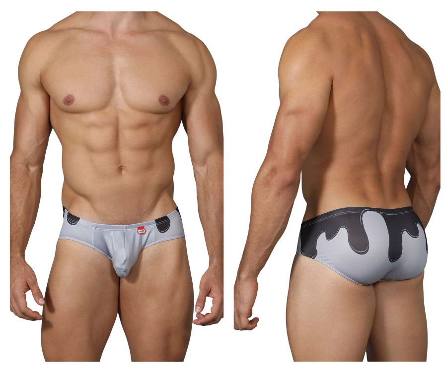 Pikante PIK 0235 Buddies Printed Briefs Color Gray