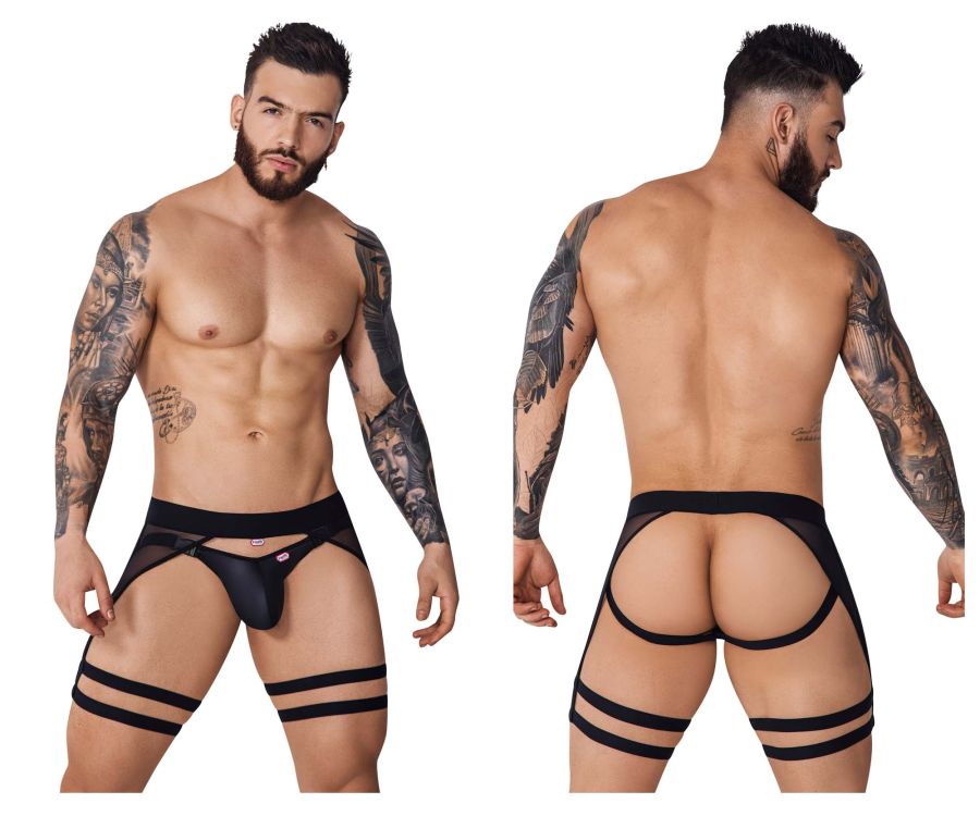 Pikante PIK 1085 Hard Garter Jockstrap Color Black