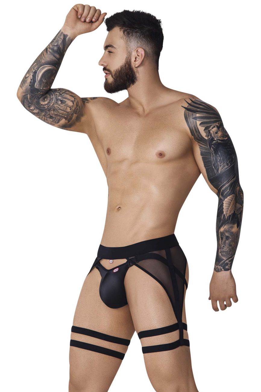 Pikante PIK 1085 Hard Garter Jockstrap Color Black