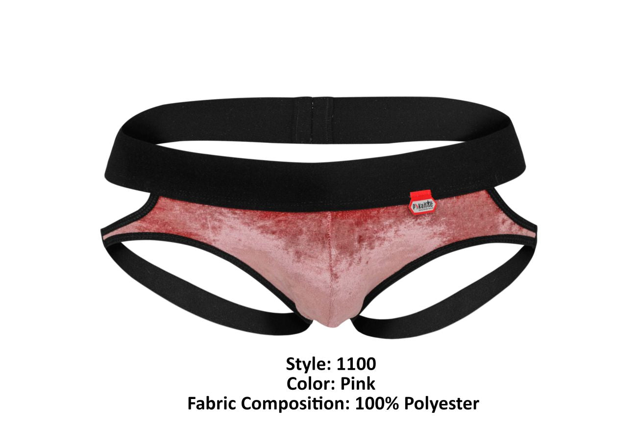 Pikante PIK 1100 Jockstrap Clandestin Velours Couleur Rose