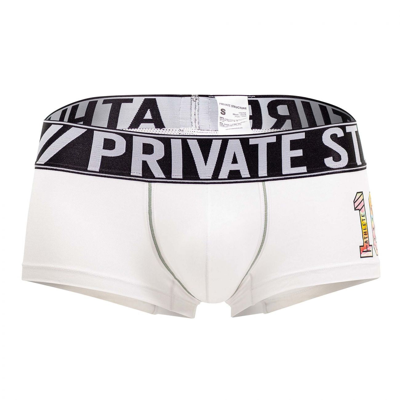 Private Structure BAUX4196 Athlete Trunks Color White