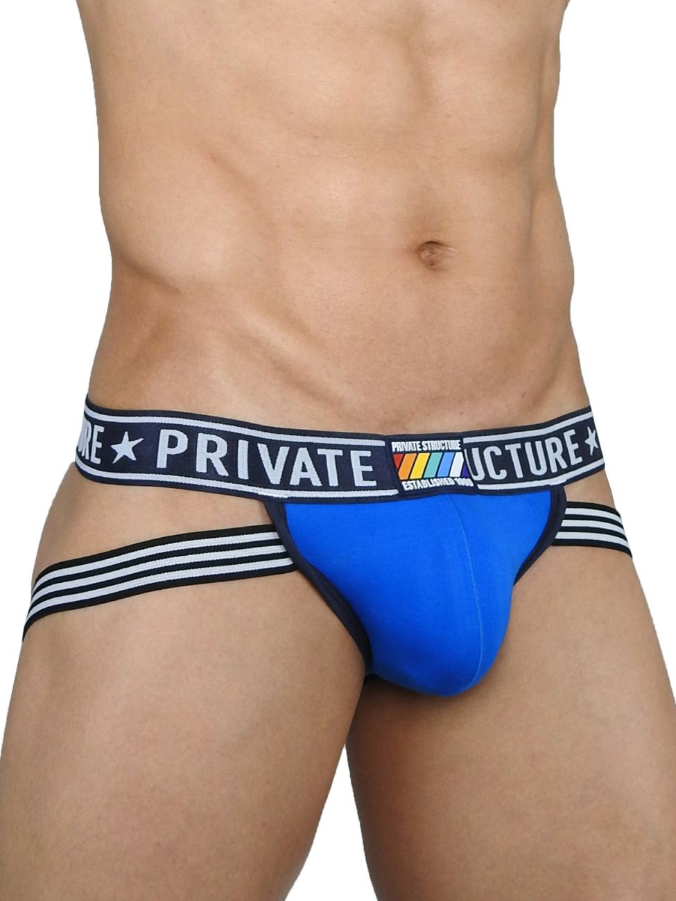 Structure privée EPUY4004 Pride Jockstrap Couleur Freedom Blue