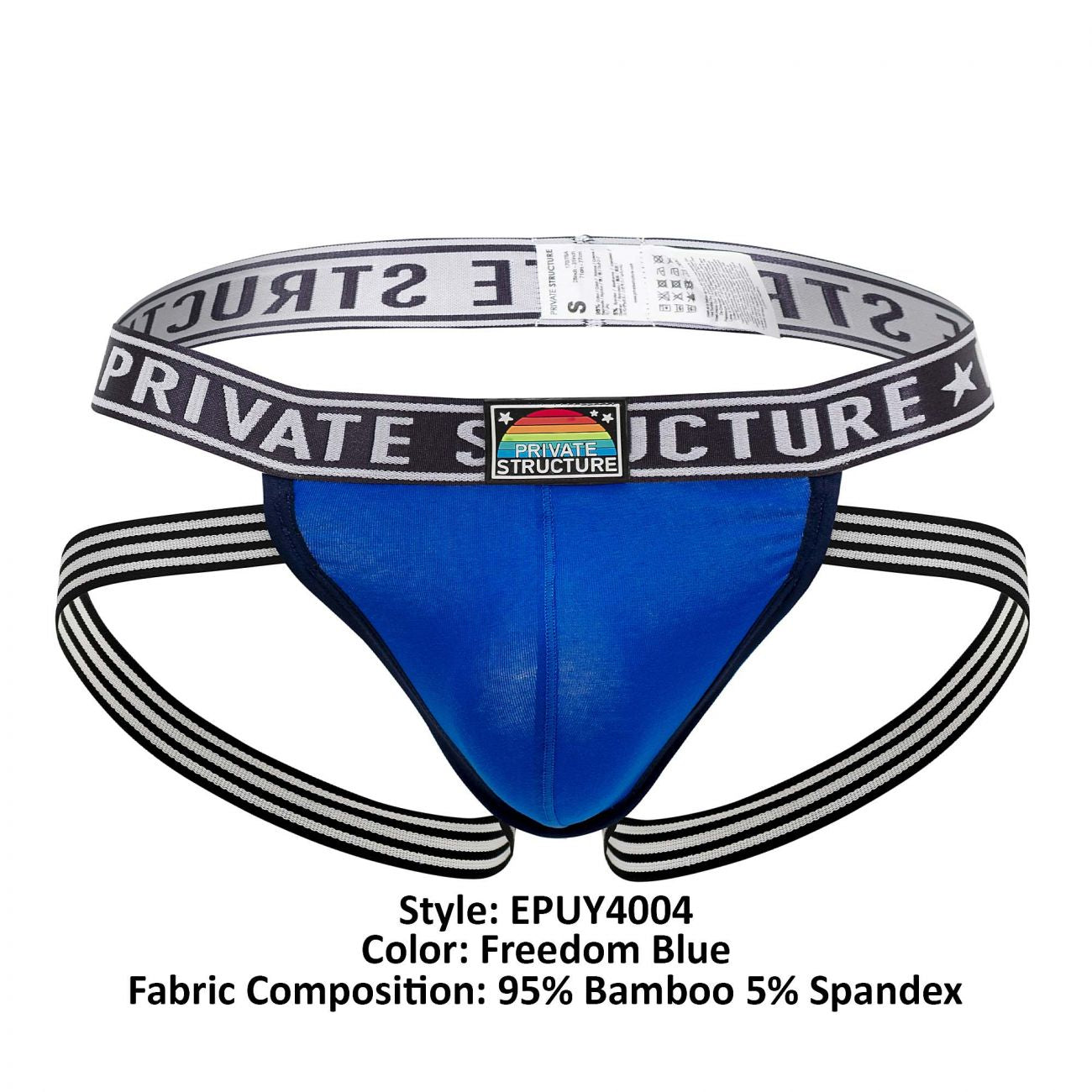 Structure privée EPUY4004 Pride Jockstrap Couleur Freedom Blue