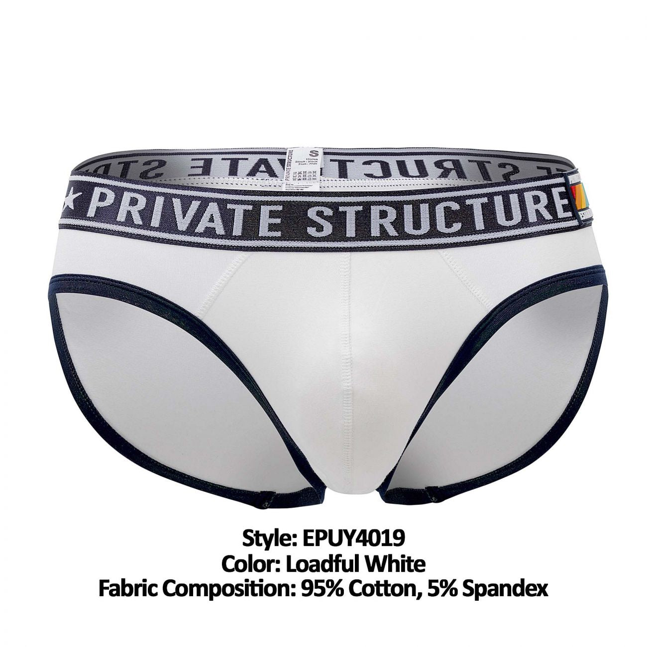 Structure privée EPUY4019 Pride Mini Slip Couleur Loadful Blanc
