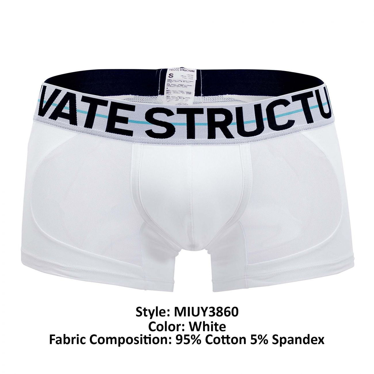 Private Structure MIUY3860 Momentum Orange Trunks Color White