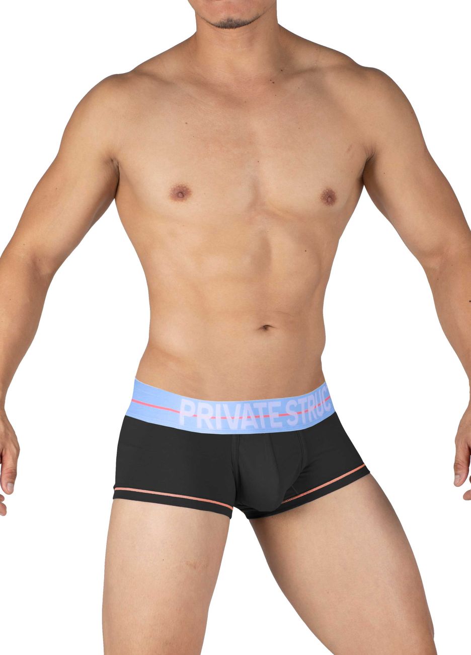 Private Structure MOUX4103 Mo Lite Mid Waist Trunks Farbe Schwarz