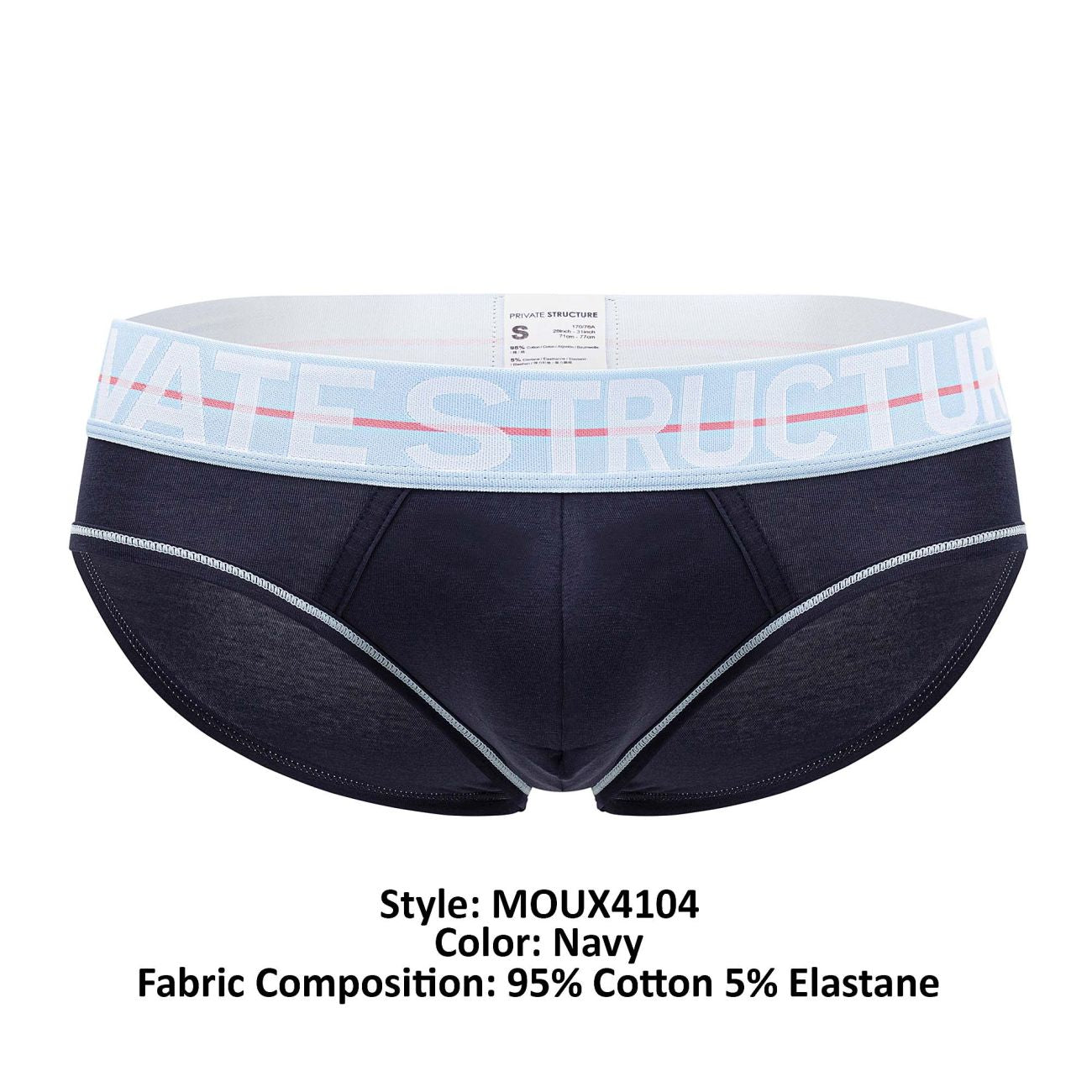 Structure privée MOUX4104 Mo Lite Mini slip taille moyenne Couleur bleu marine