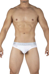 Private Structure PBUT4378 Bamboo Mid Waist Mini Briefs Color Bright White