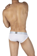 Private Structure PBUT4378 Bamboo Mid Waist Mini Briefs Color Bright White