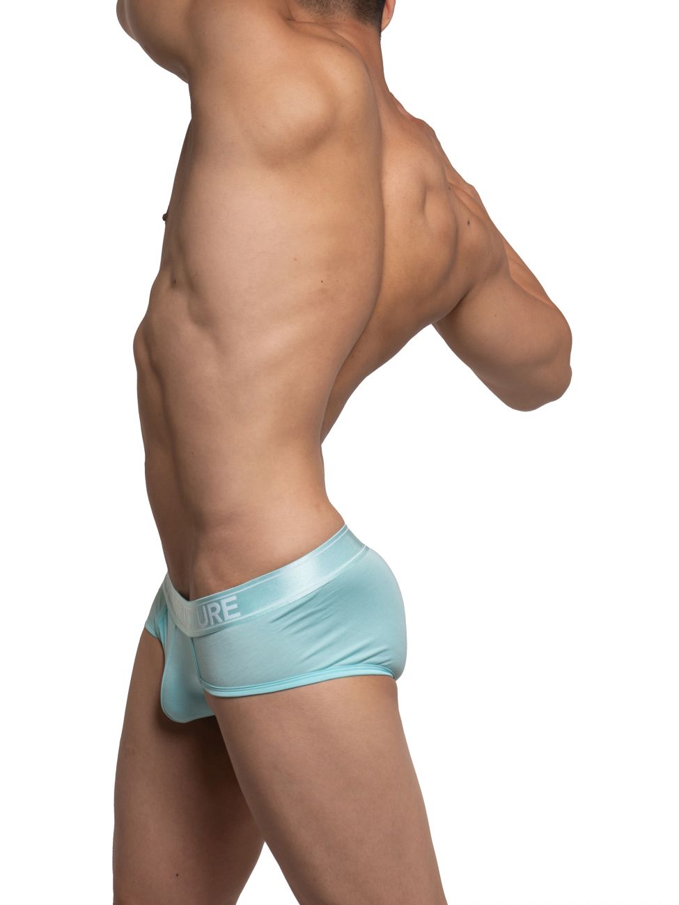 Private Structure PBUZ3748 Platinum Bamboo Contour Briefs Color Lite Cyan