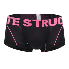 Private Struktur PMUX4182 Modalität Badehose Farbe Schwarz-Magenta