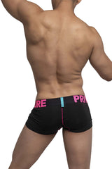 Private Struktur PMUX4182 Modalität Badehose Farbe Schwarz-Magenta