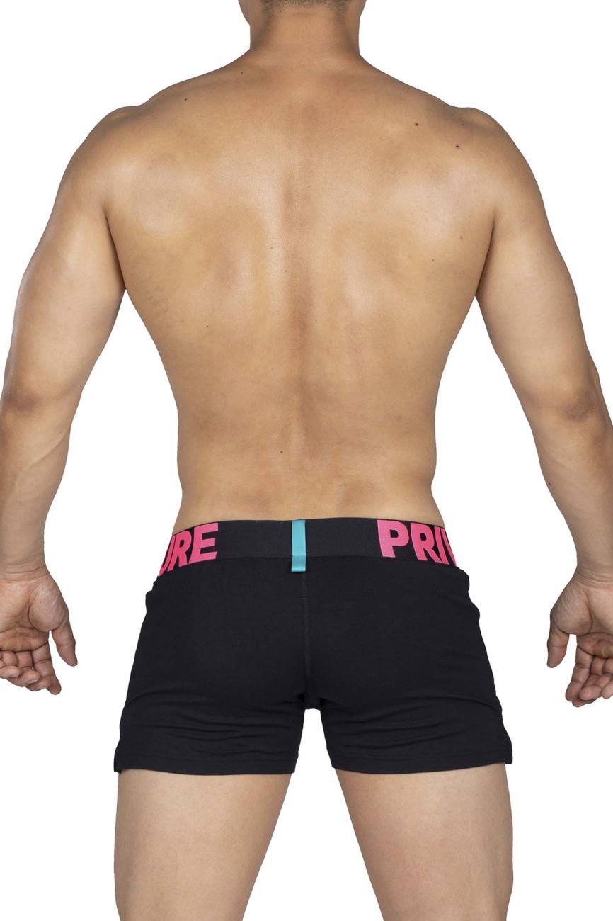 Private Structure PMUX4183 Modality Lounge Shorts Color Black-Magenta