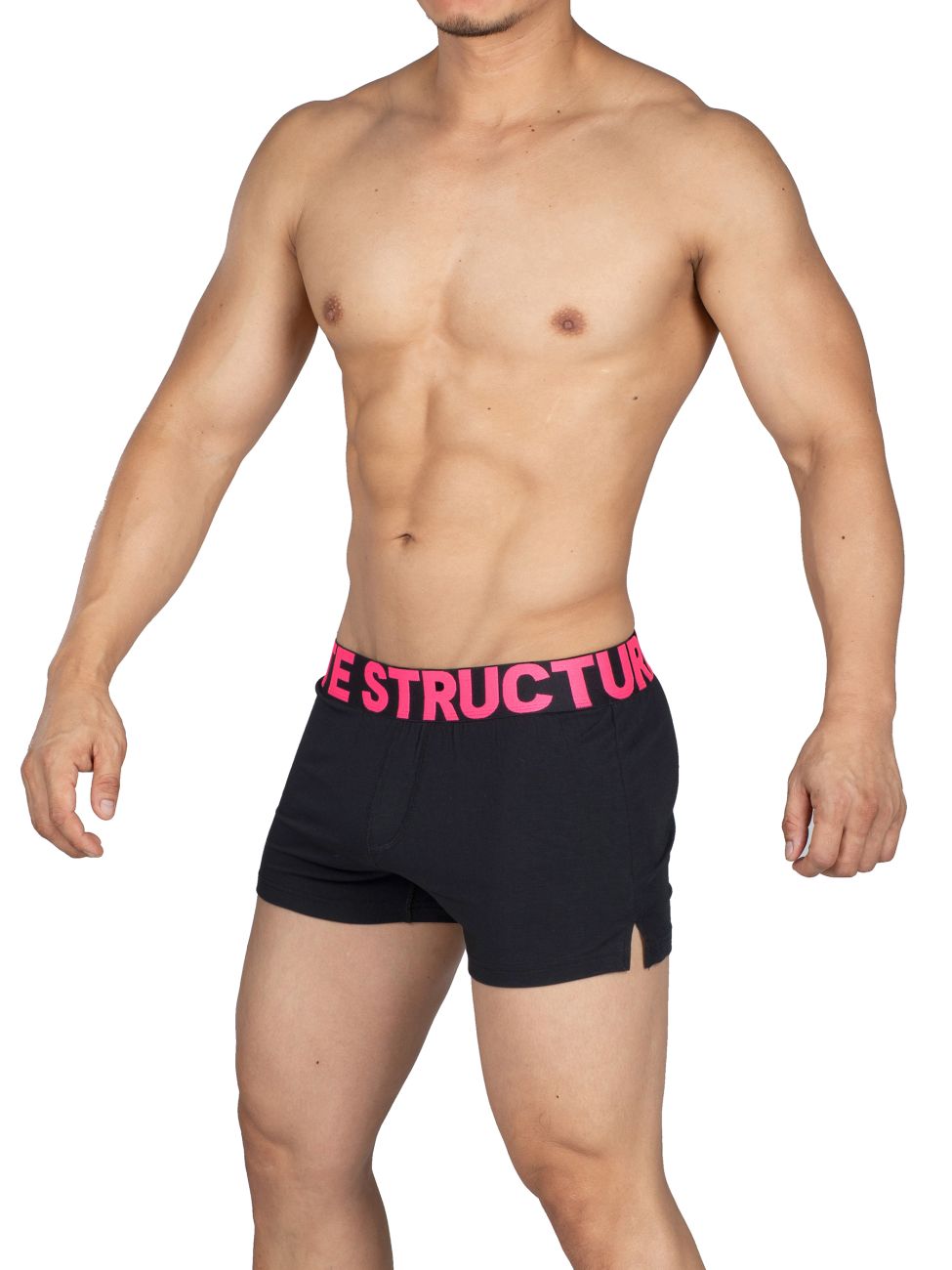 Private Structure PMUX4183 Modality Lounge Shorts Color Black-Magenta