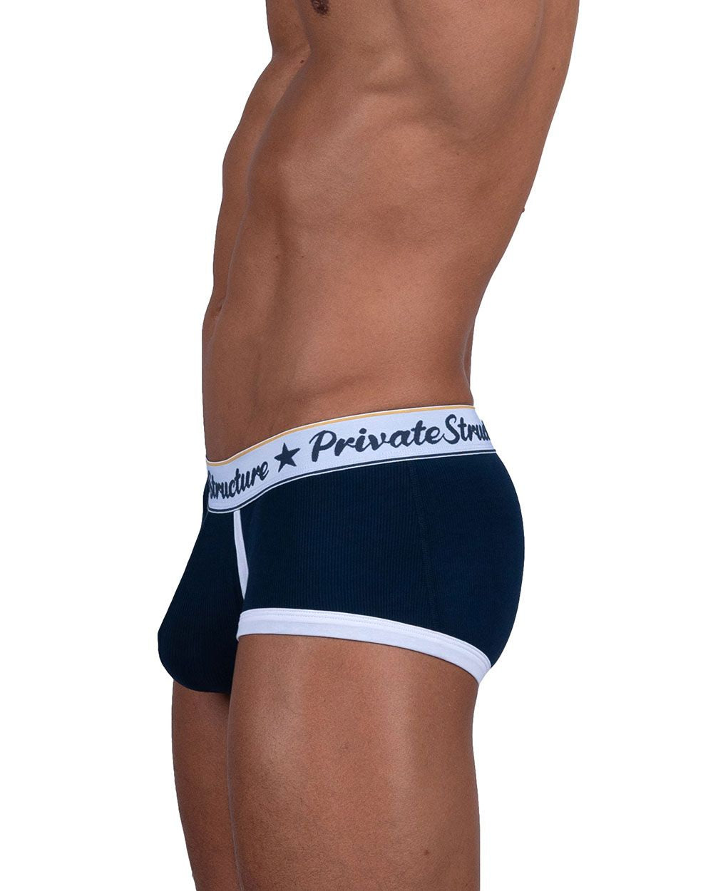 Private Structure SCUS4530 Klassische Badehose mit mittlerer Taille, Farbe: Marineblau