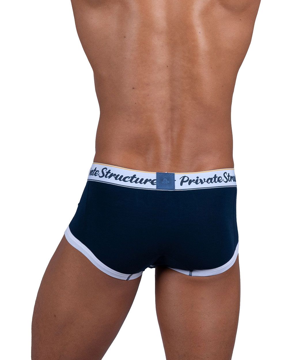 Private Structure SCUS4530 Klassische Badehose mit mittlerer Taille, Farbe: Marineblau