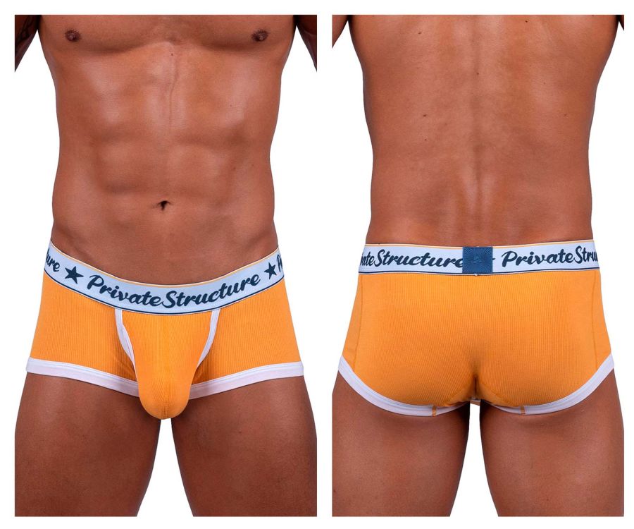 Private Structure SCUS4530 Klassische Badehose mit mittlerer Taille, Farbe Orange