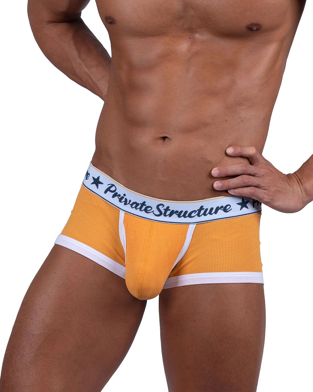 Private Structure SCUS4530 Klassische Badehose mit mittlerer Taille, Farbe Orange