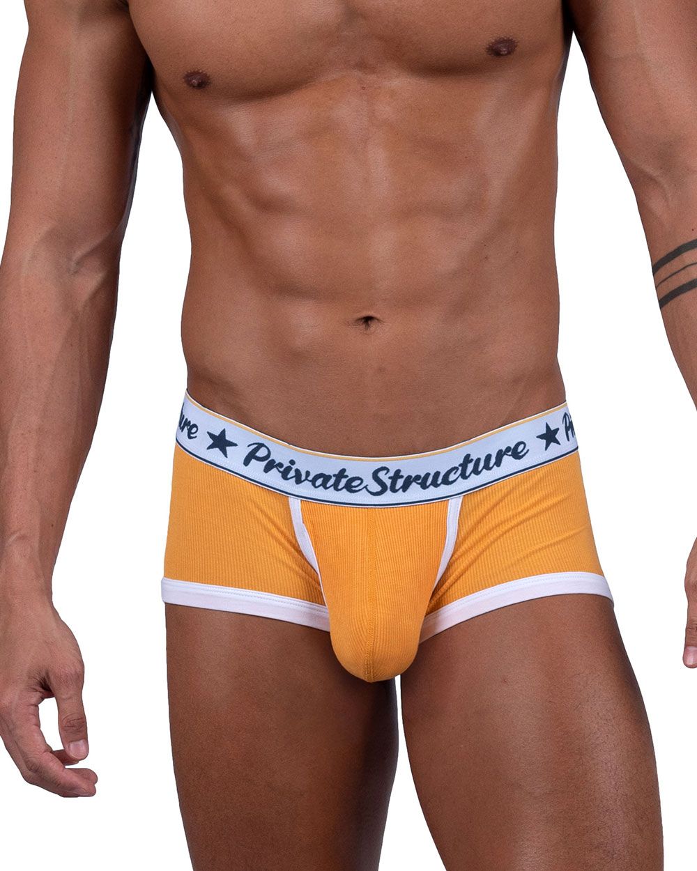 Private Structure SCUS4530 Klassische Badehose mit mittlerer Taille, Farbe Orange