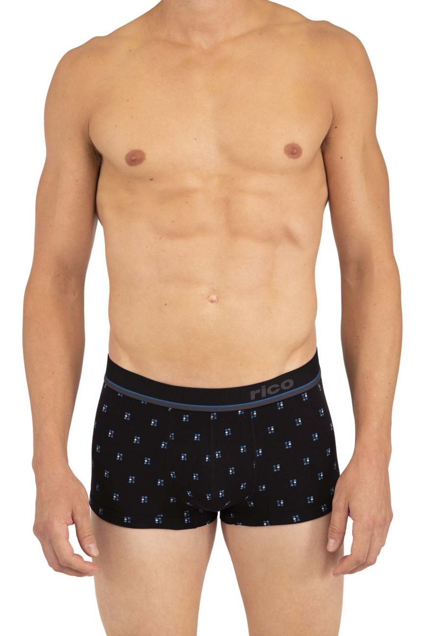 Rico 250109 3er-Pack Brazilian Trunks, Farbe Schwarz-Blau