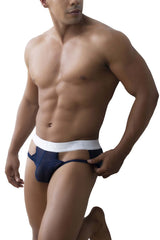 Roger Smuth RS014 Jockstrap Couleur Bleu