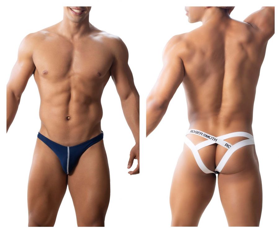 Roger Smuth RS018-1 Jockstrap Couleur Bleu