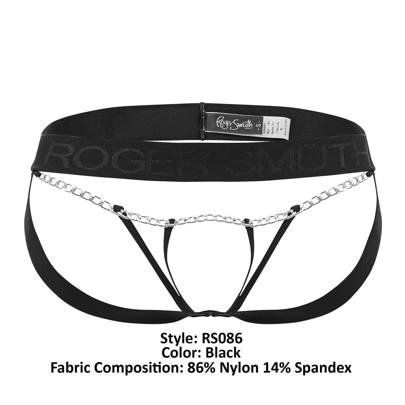 Roger Smuth RS086 Jock-Thong Couleur Noir