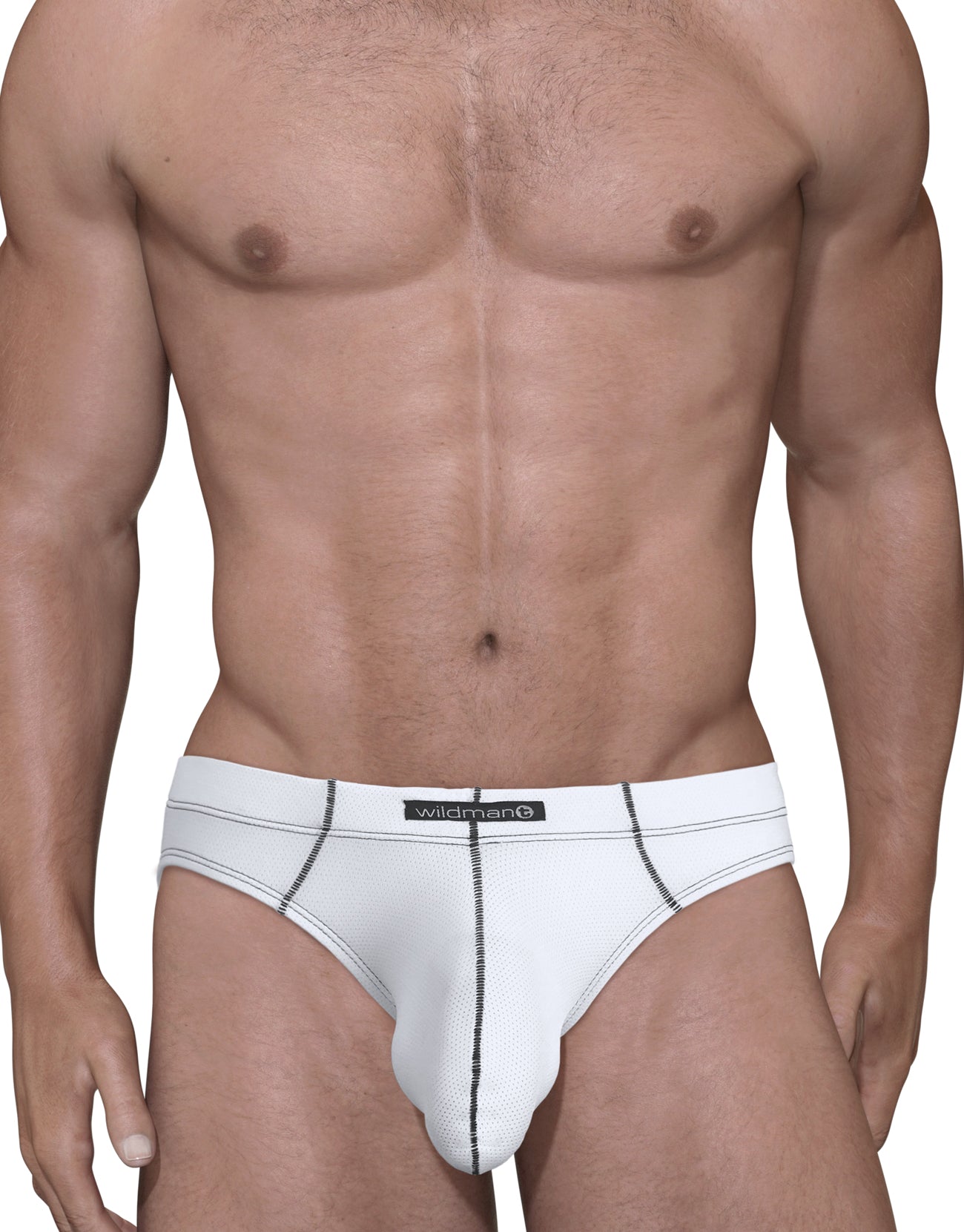 Stitch Big Boy Pouch Brief White - EricSaloDesign.com