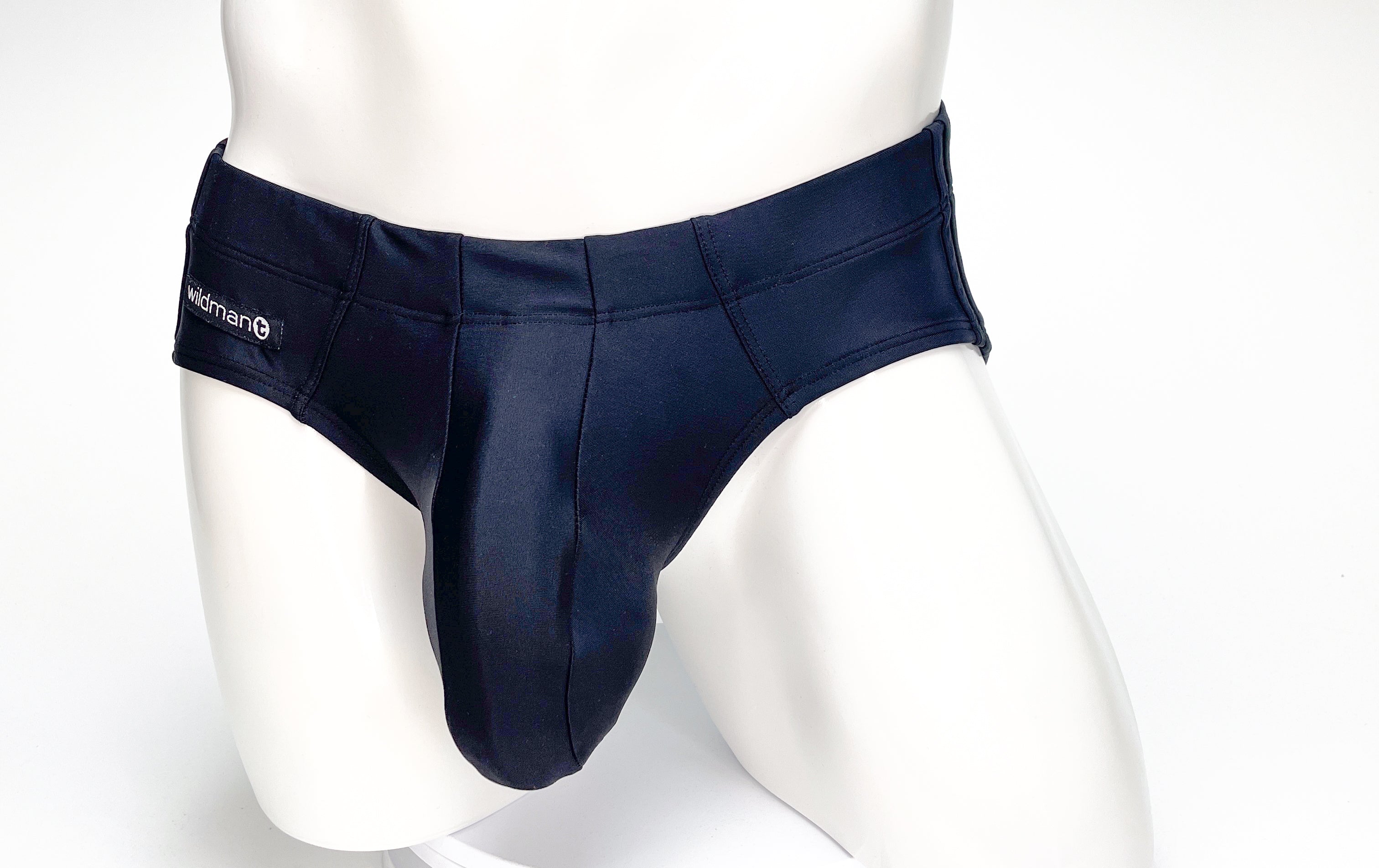 WildmanT Big Boy Pouch Swim Brief Black - EricSaloDesign.com