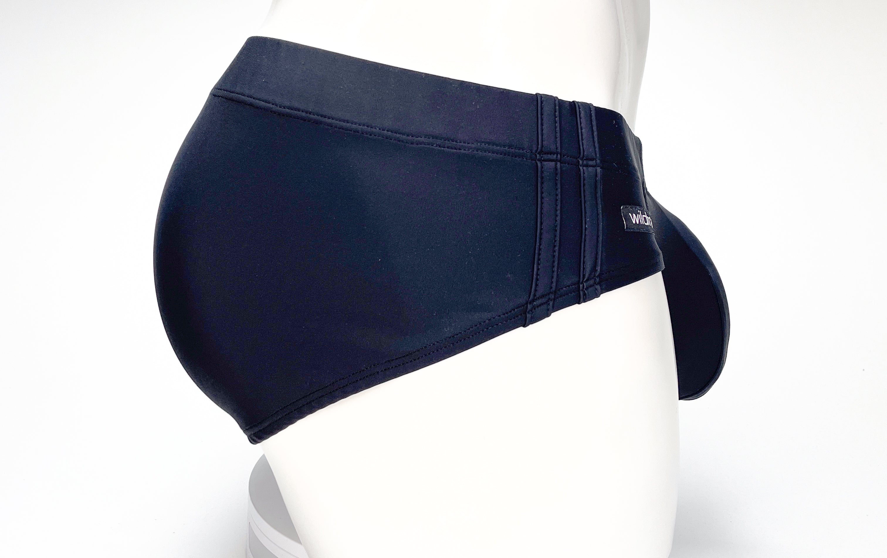 WildmanT Big Boy Pouch Swim Brief Black - EricSaloDesign.com