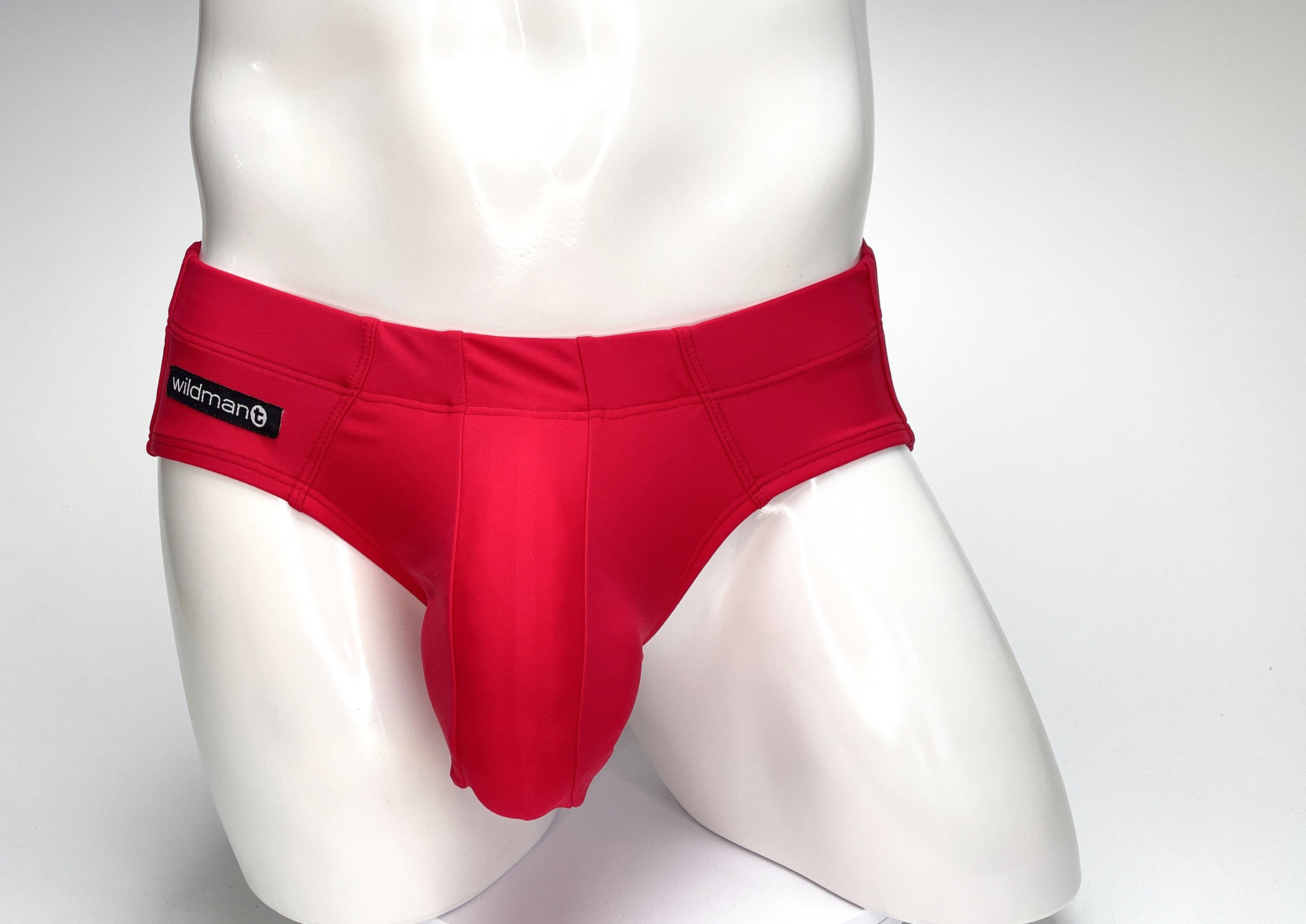 WildmanT Big Boy Pouch Swim Brief Red - EricSaloDesign.com