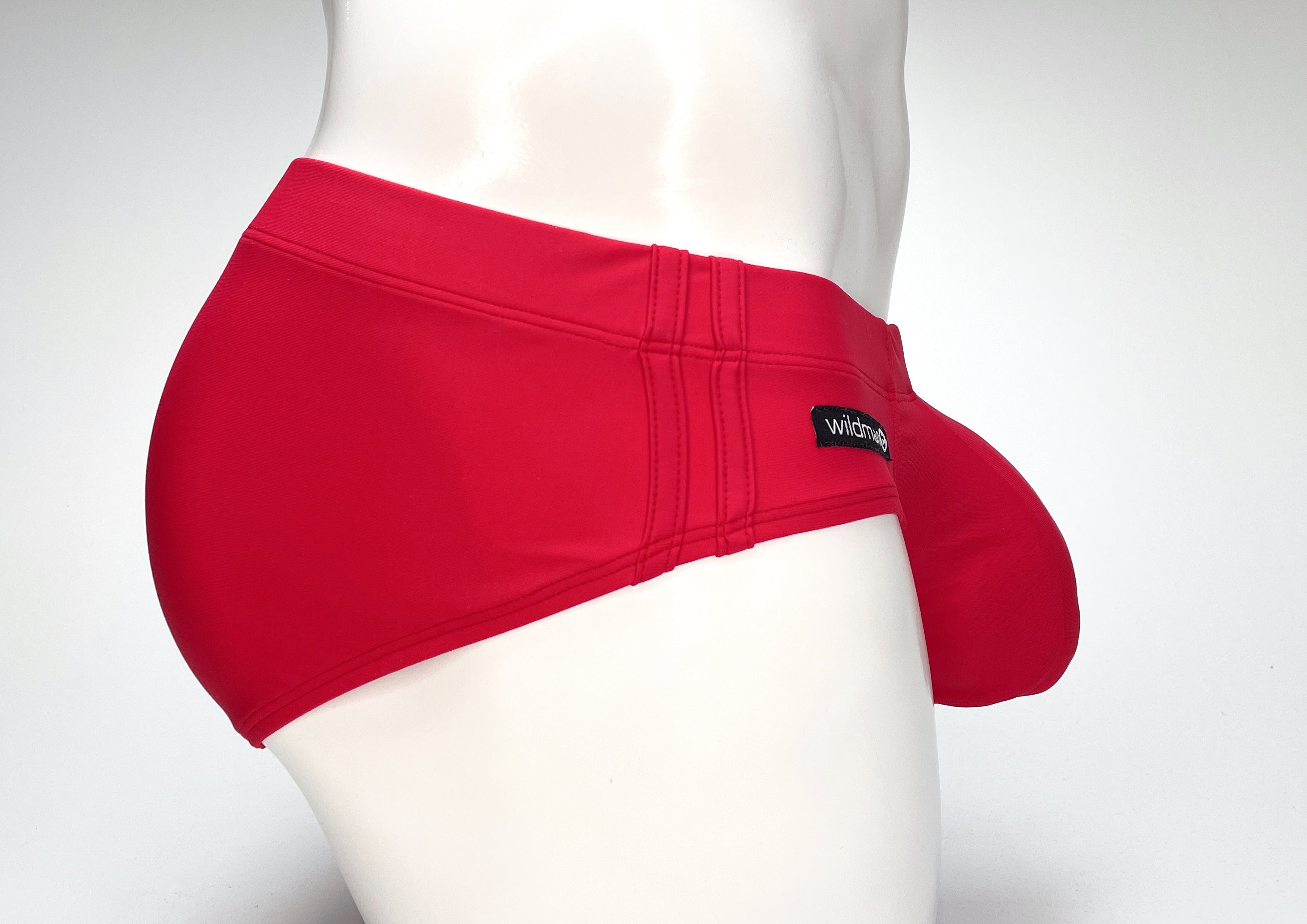 WildmanT Big Boy Pouch Swim Brief Red - EricSaloDesign.com