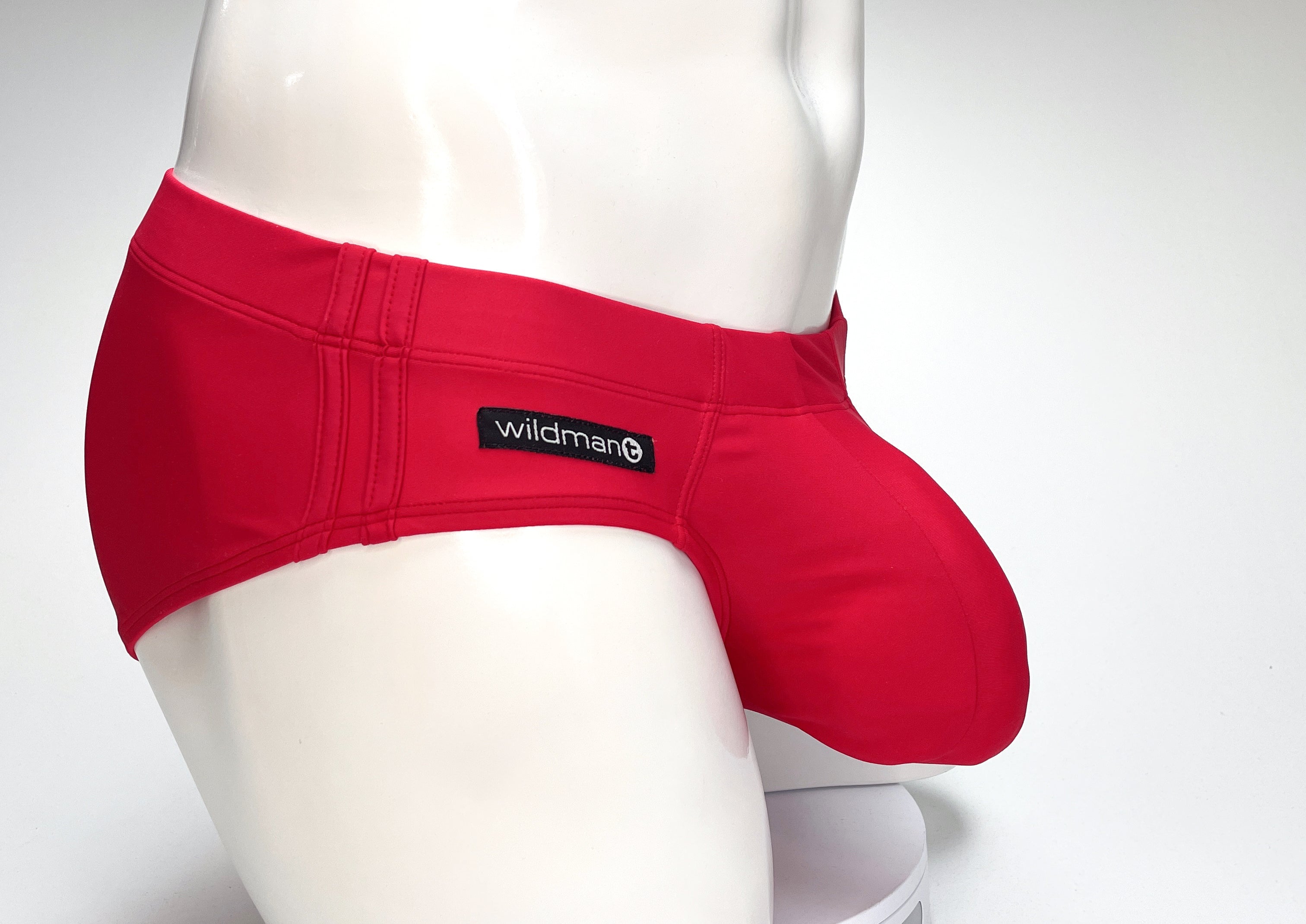 WildmanT Big Boy Pouch Swim Brief Red - EricSaloDesign.com