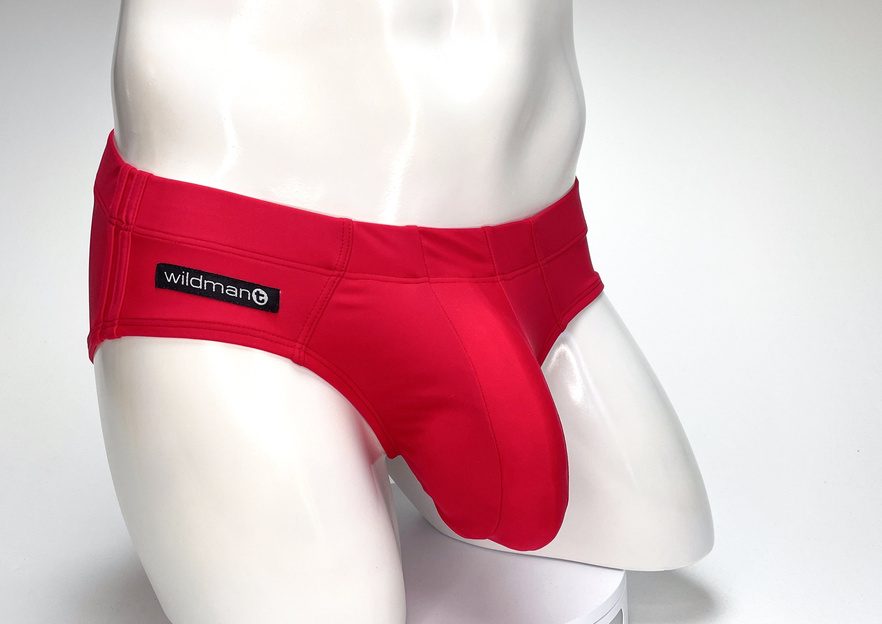 WildmanT Big Boy Pouch Swim Brief Red - EricSaloDesign.com