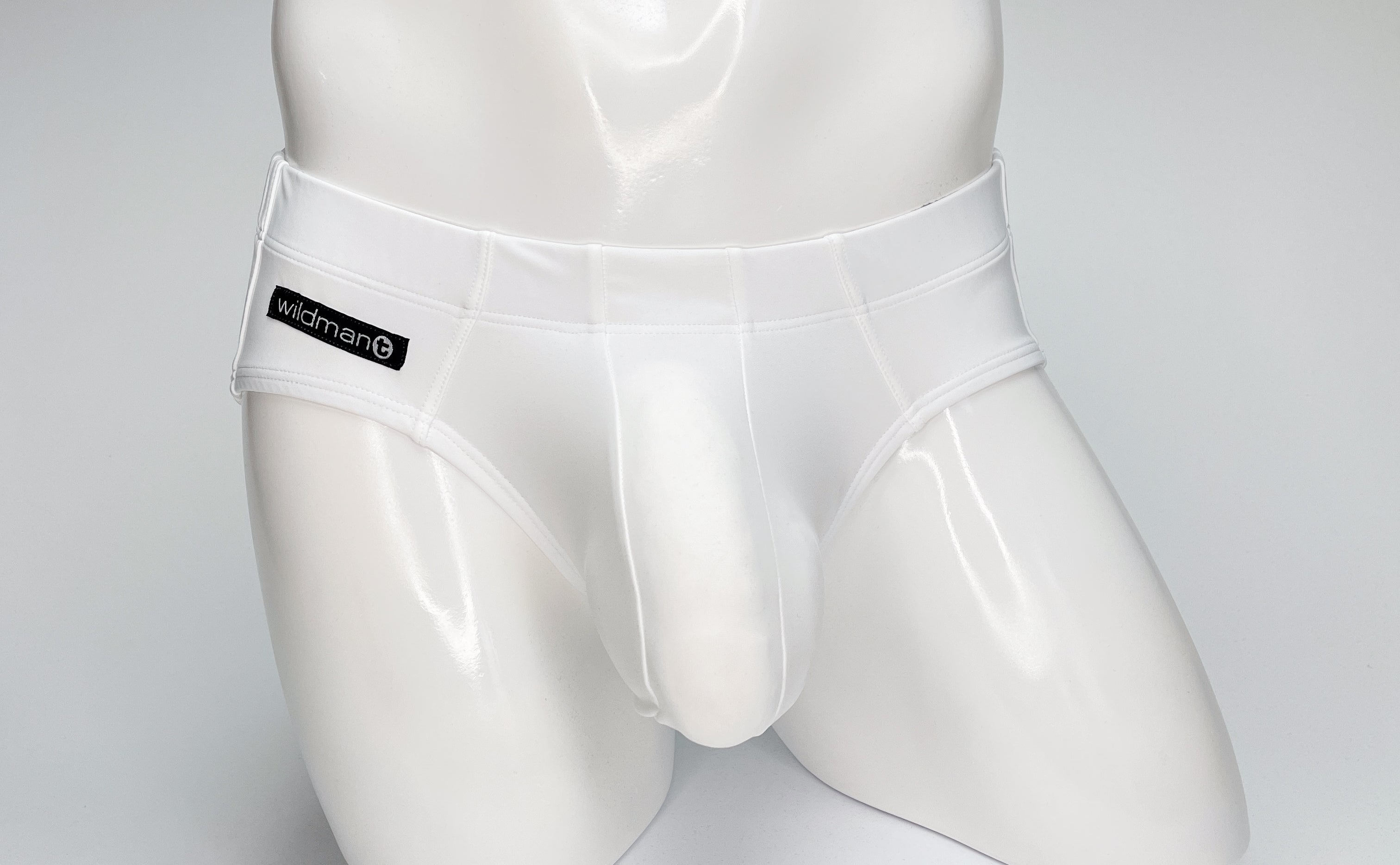 WildmanT Big Boy Pouch Swim Brief White - EricSaloDesign.com