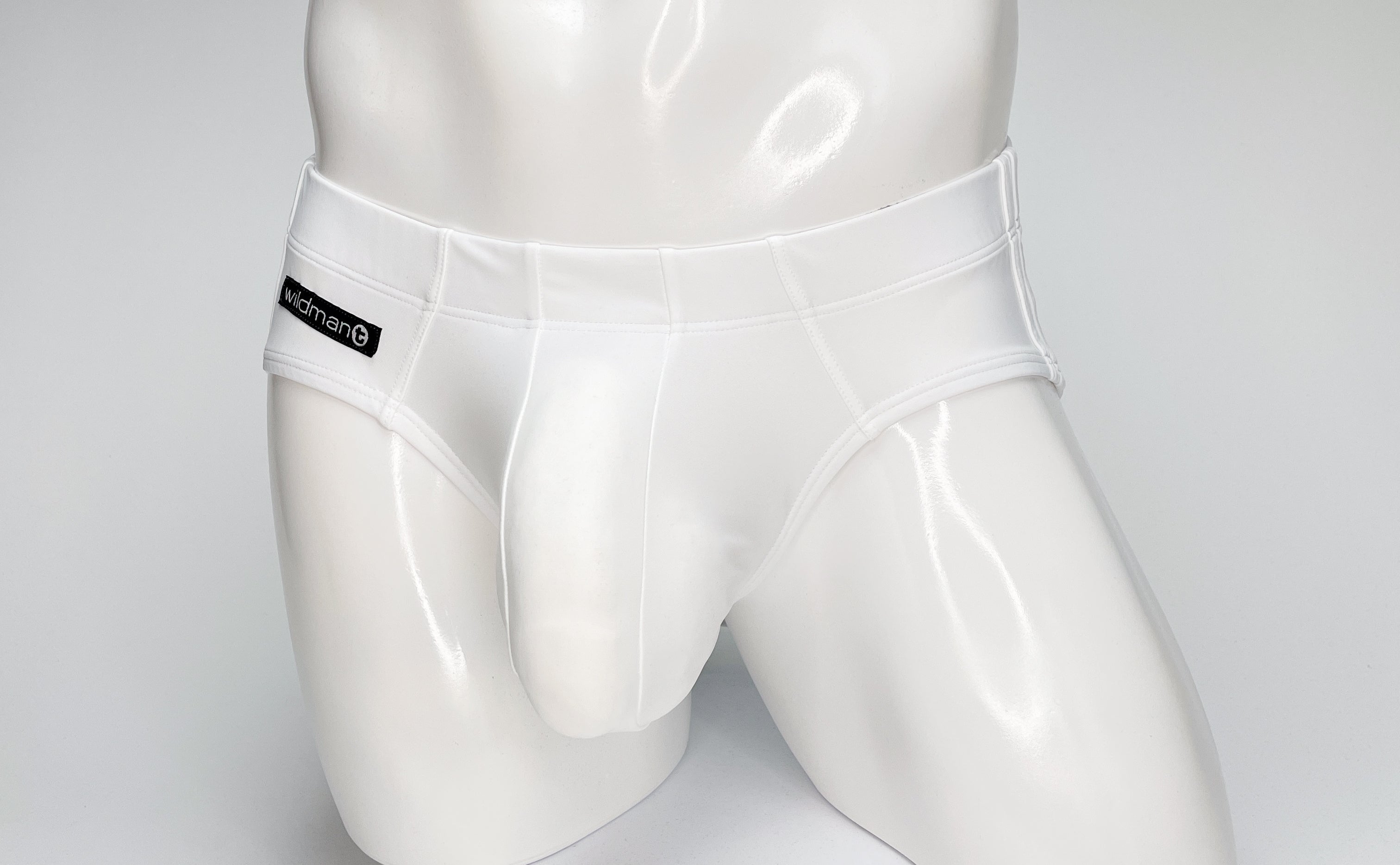 WildmanT Big Boy Pouch Swim Brief White - EricSaloDesign.com