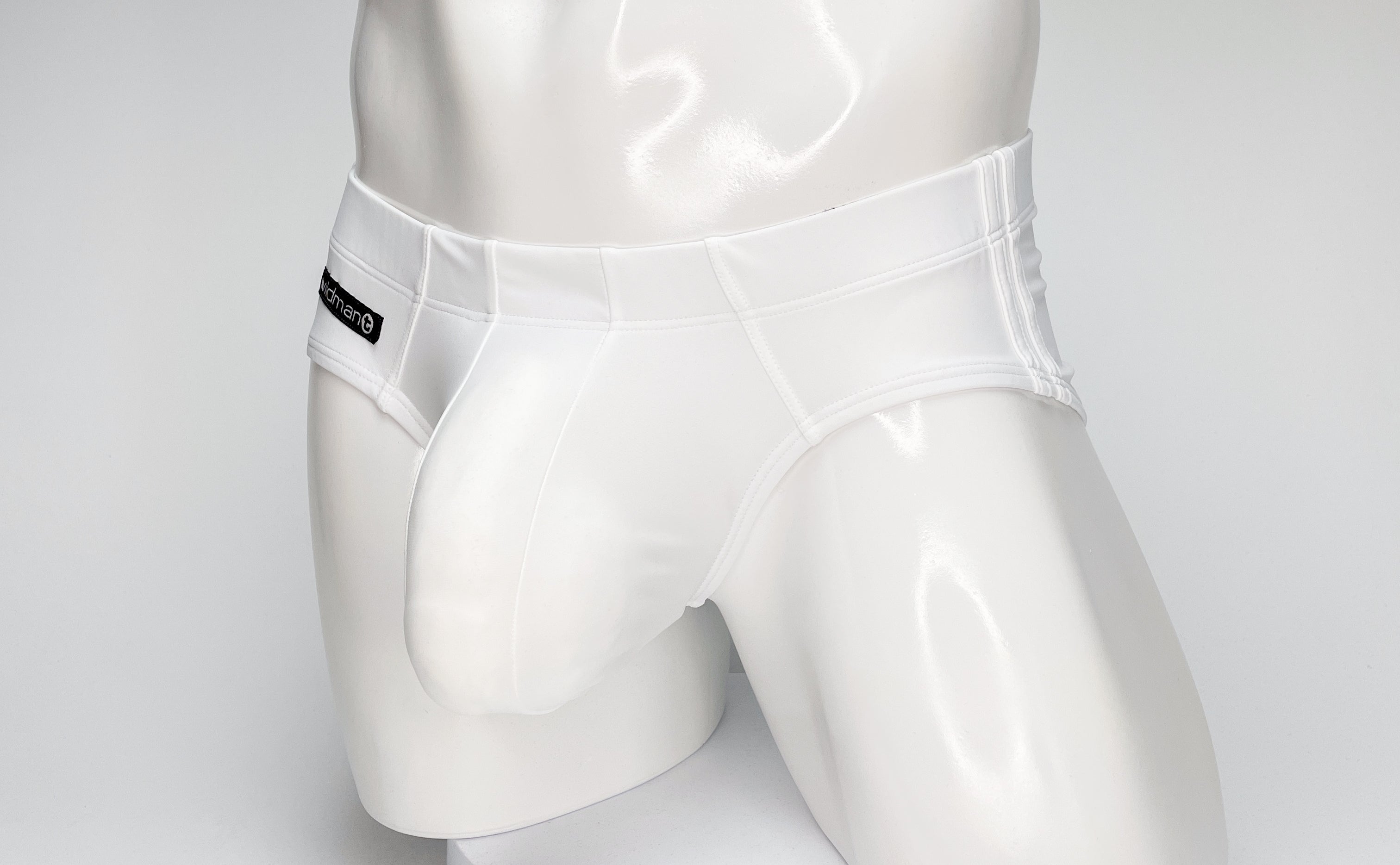 WildmanT Big Boy Pouch Swim Brief White - EricSaloDesign.com