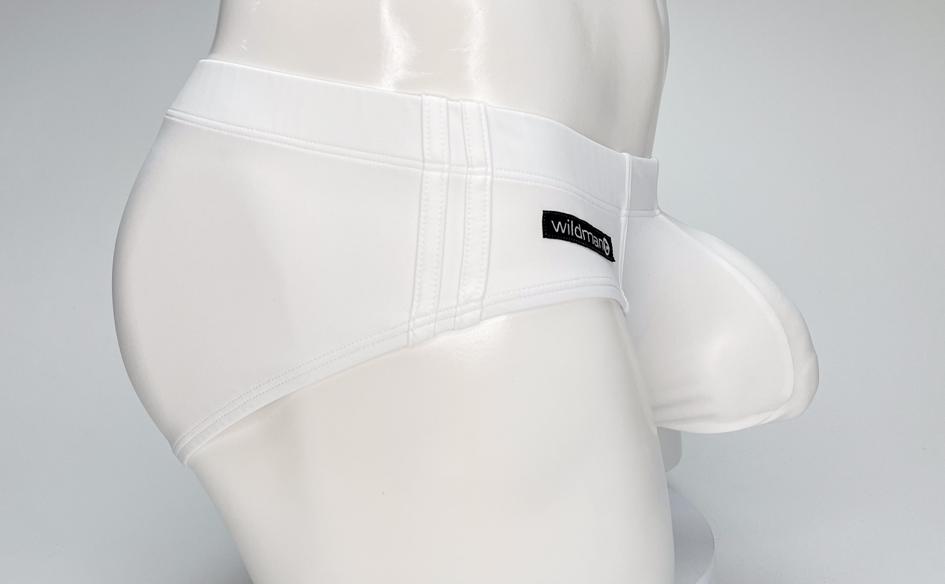 WildmanT Big Boy Pouch Swim Brief White - EricSaloDesign.com