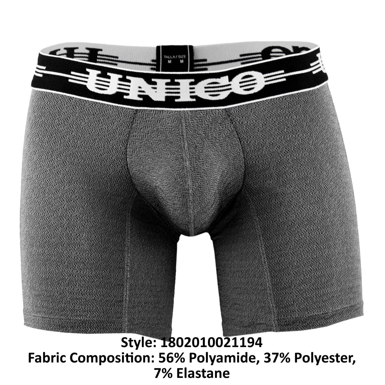 Boxer Unico 1802010021194 Couleur unie Gris