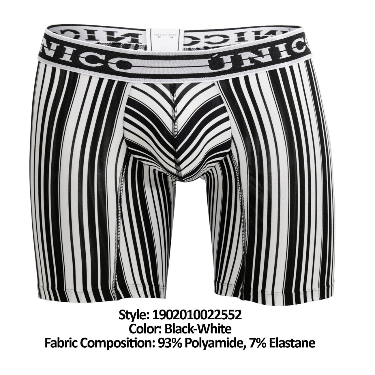 Unico 1902010022552 Boxer Briefs Crossbreed Color Black-White