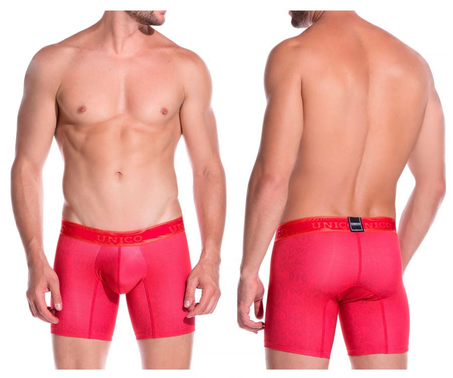 Unico 1906010022989 Boxer Briefs Agaba Color Red