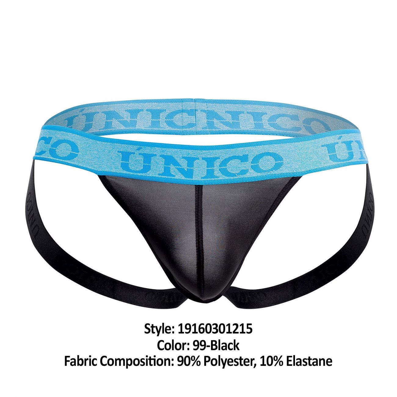 Unico 19160301215 COLORS Dinamico Jockstrap Color 99-Black