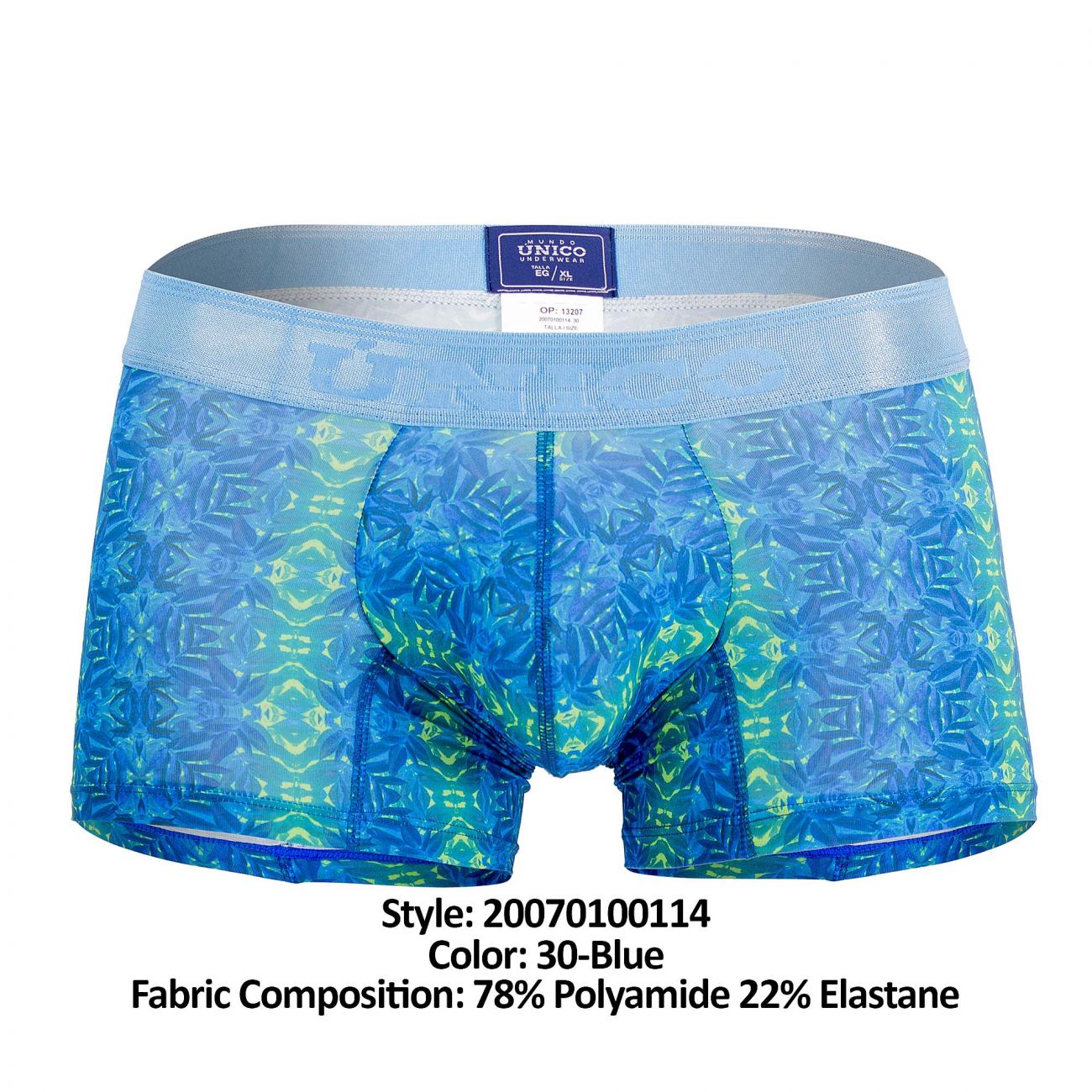 Unico 20070100114 Albar Trunks Color 30-Blue