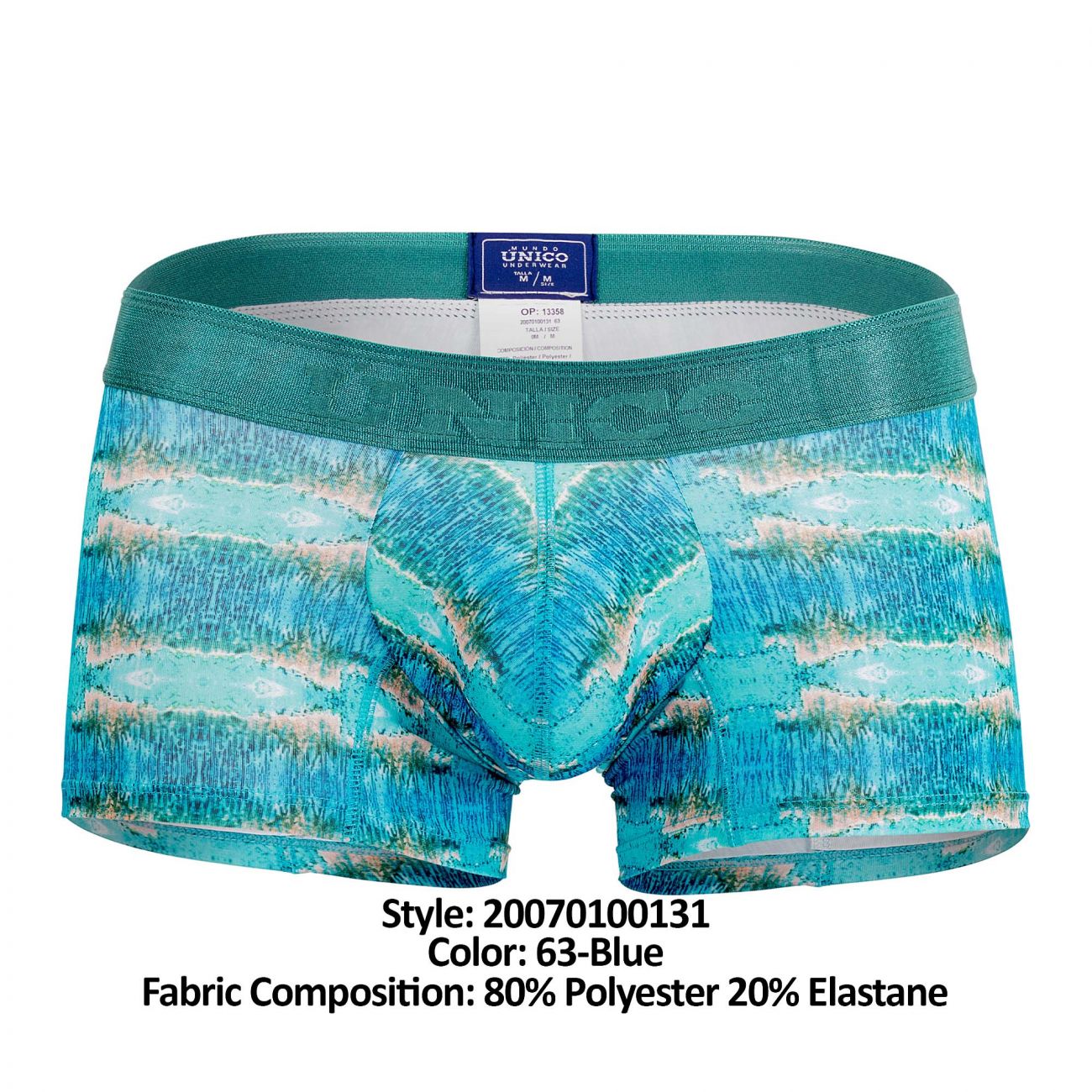 Unico 20070100131 Boxer Waterfront Couleur 63-Bleu