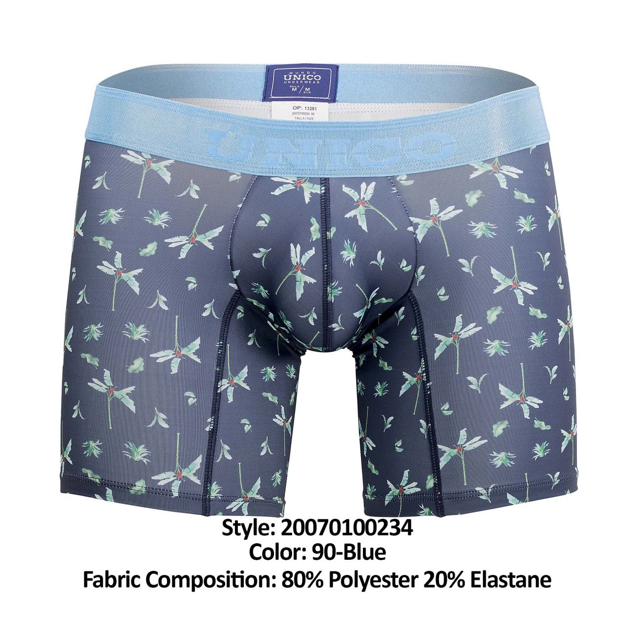 Boxer Unico 20070100234 Palm Tree Couleur 90-Bleu