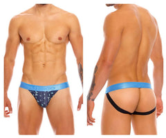 Unico 20070301234 Palm Tree Jockstrap Color 90-Blue